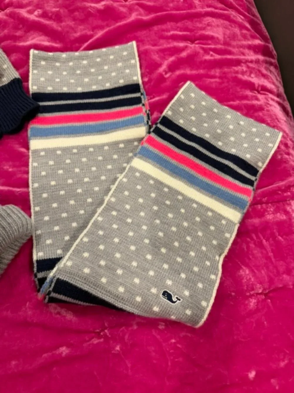 Vineyard Vines Girls Scarf, Beanie & Mittens Set